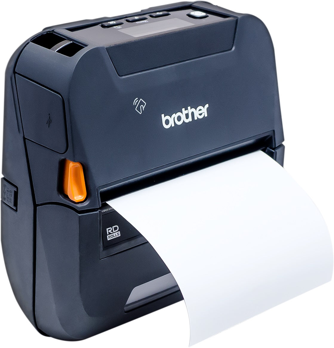 Impresora portátil robusta de 4 pulgadas con tecnología inalámbrica Wi-Fi y Bluetooth y batería inteligente de iones de litio.