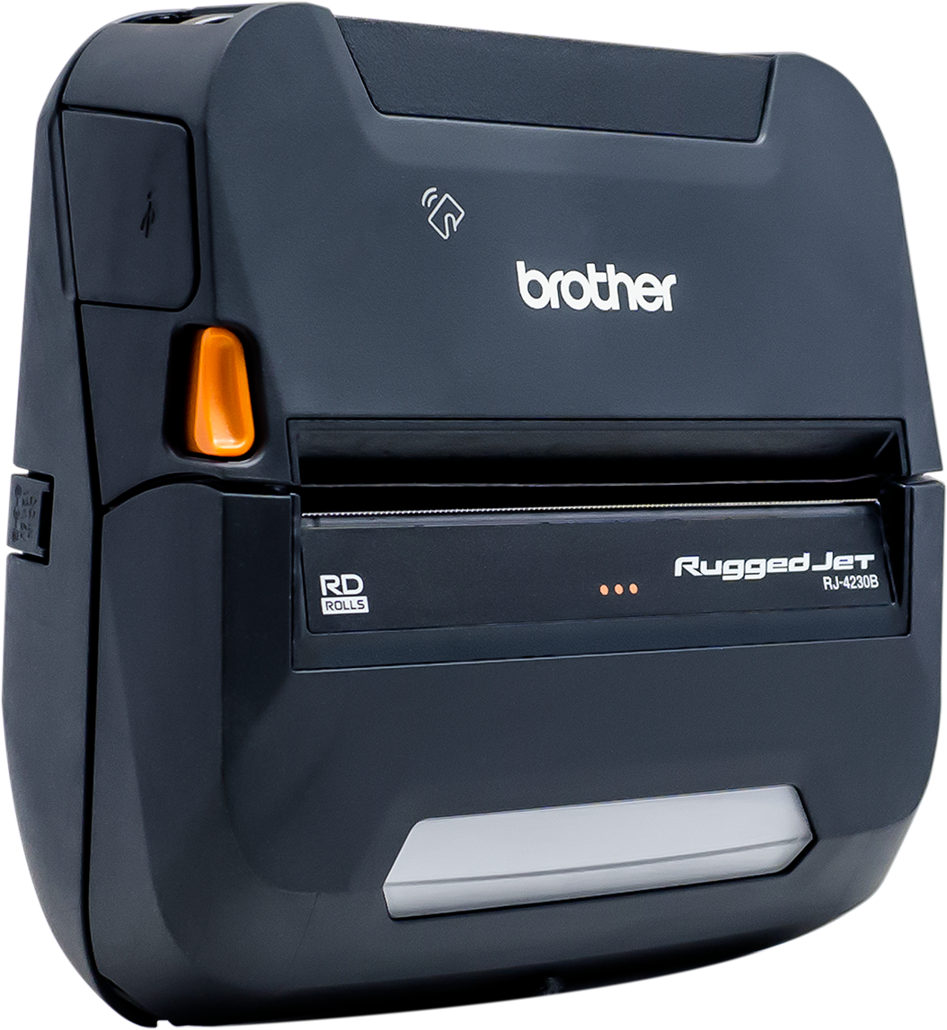 Impresora portátil robusta de 4 pulgadas con tecnología inalámbrica Wi-Fi y Bluetooth y batería inteligente de iones de litio.