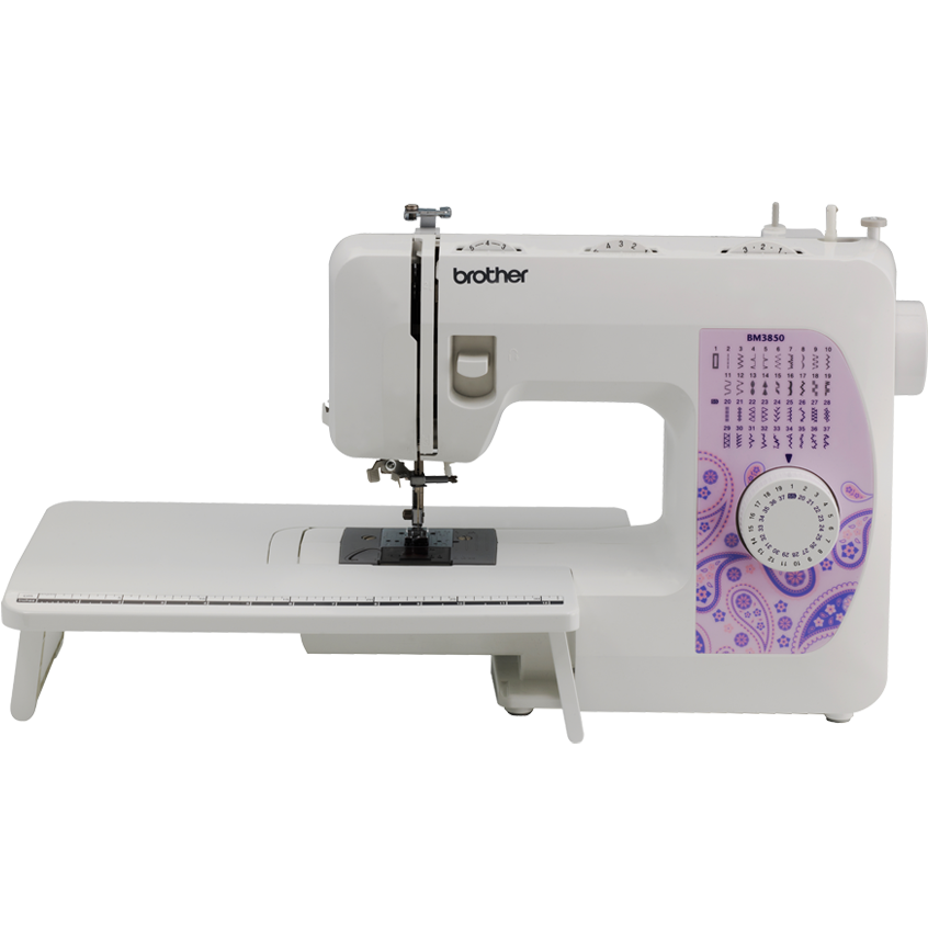 Máquina de coser mecánica de 37 puntadas con extensión de cama plana