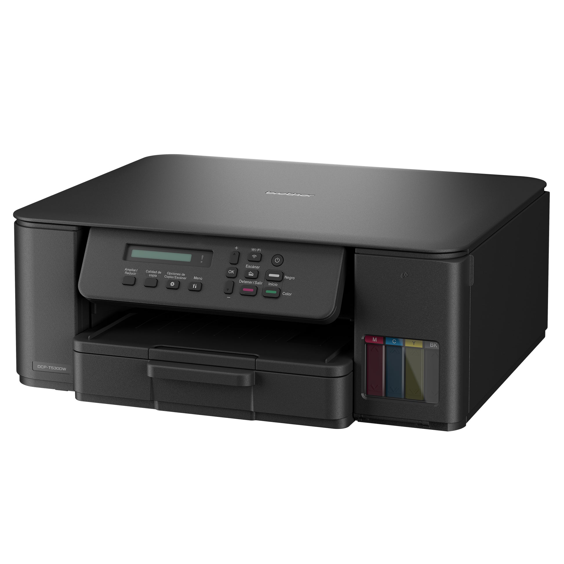 Impresora 3 en 1 de inyección de tinta continua a color DCP-T530DW de la serie InkBenefit Tank de Brother con conectividad inalámbrica e impresión dúplex