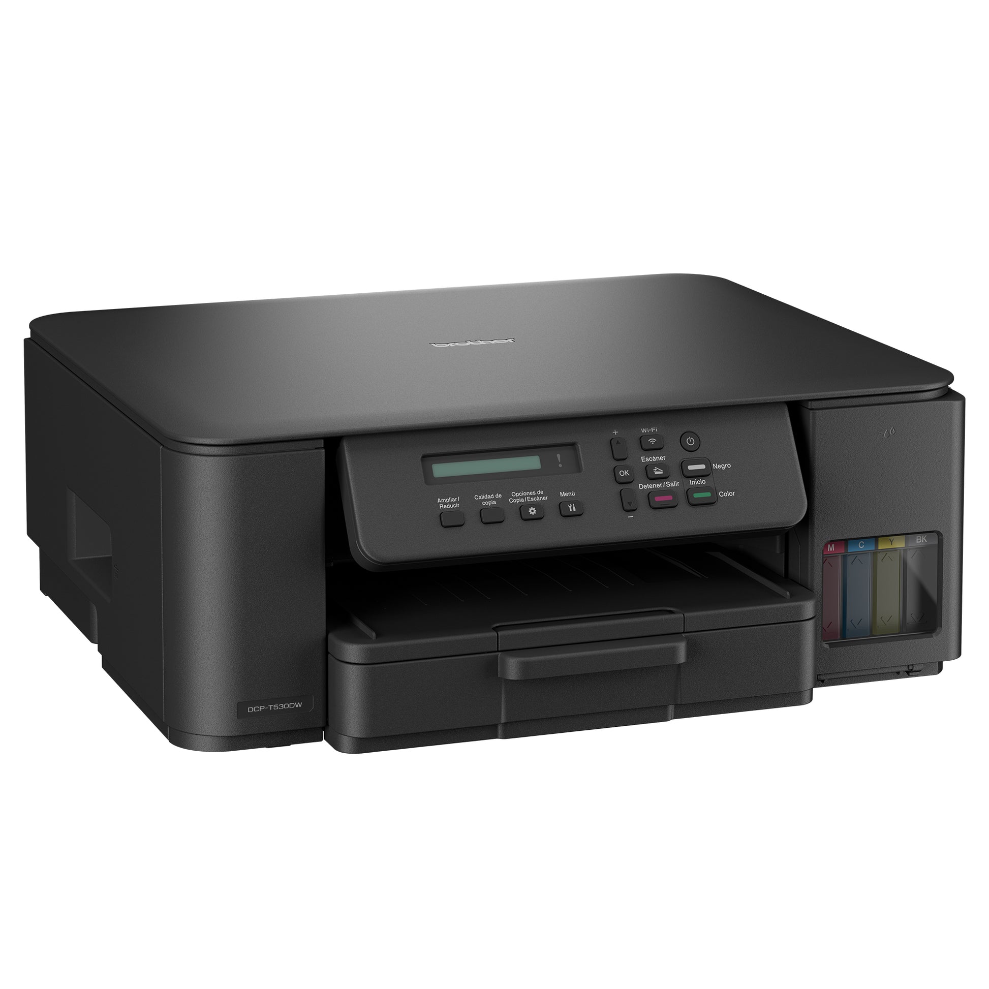 Impresora 3 en 1 de inyección de tinta continua a color DCP-T530DW de la serie InkBenefit Tank de Brother con conectividad inalámbrica e impresión dúplex