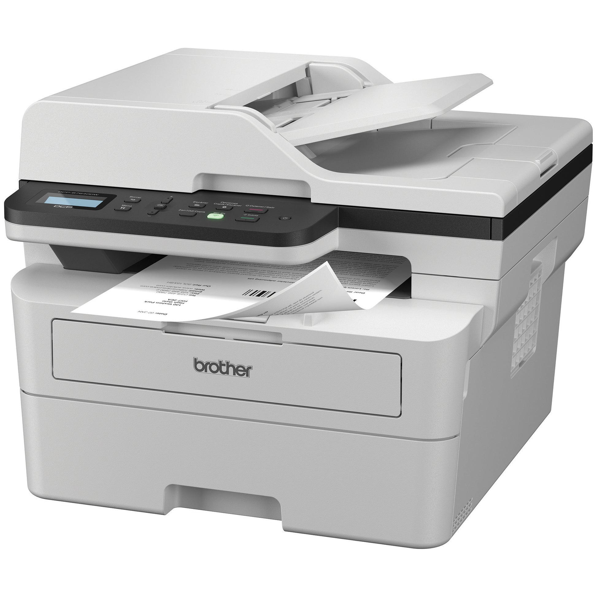 Multifuncional láser blanco y negro con impresión dúplex y móvil