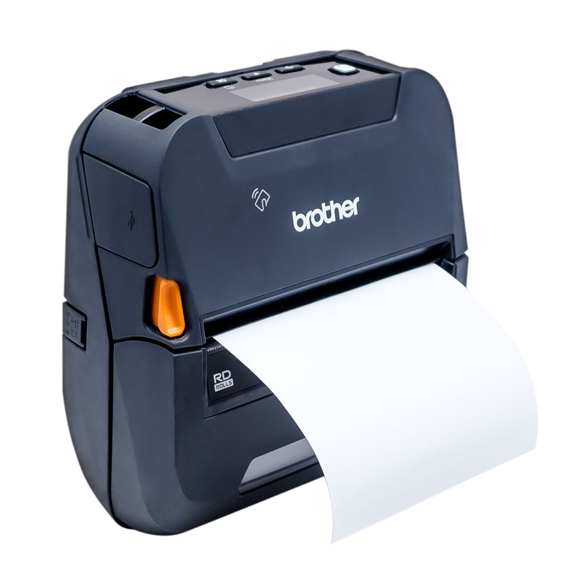 Impresora portátil térmica directa de 4" con conectividad Bluetooth, MFi y batería.