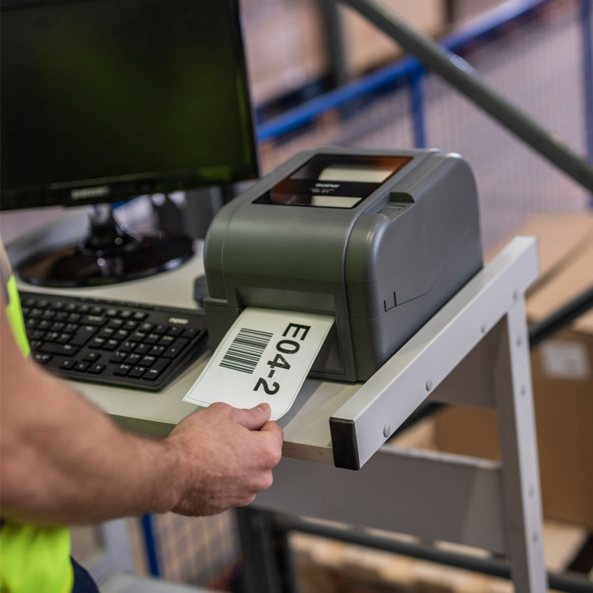 Impresora de escritorio de transferencia térmica de 4 pulgadas con USB/Host USB/serie/LAN Ethernet